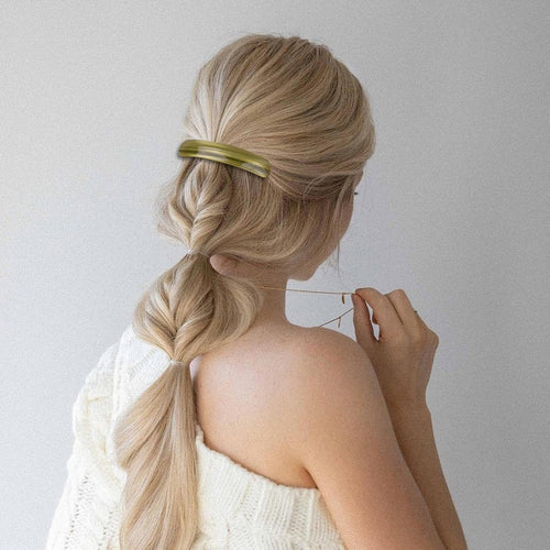 6 Pcs Hair Barrettes for Women, French Barrette Curved Clips for Women Fine Thin Hair Fashion Accessories