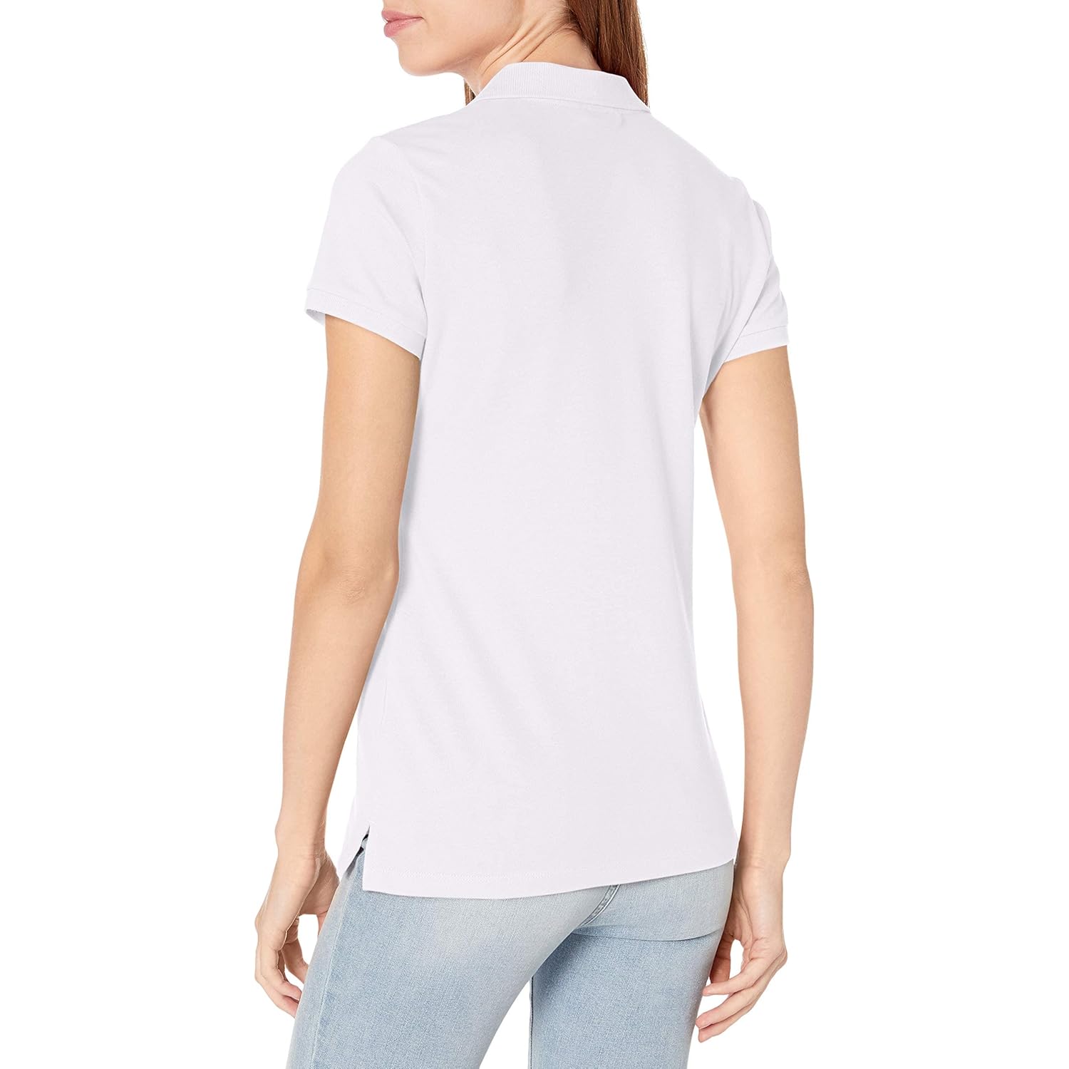 Women's 5-Button Short Sleeve Breathable 100% Cotton Polo Shirt
