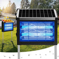Solar Bug Zapper Outdoor, 4500V Solar Mosquito Zapper For Outdoor & Indoor, 1/2 Acre Coverage Cordless Rechargeable Electric Fly Zapper, Ipx5 Waterproof Mosquito Traps For Backyard, Patio, Camping