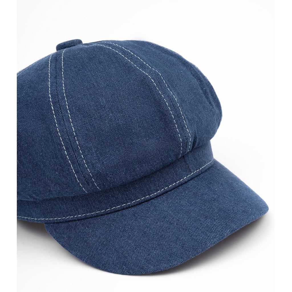 Qhfhulv Womens Newsboy Hat - 8 Panels Vintage Gatsby Cabbie Hat - Trendy Visor Paperboy Beret Octagonal Cap