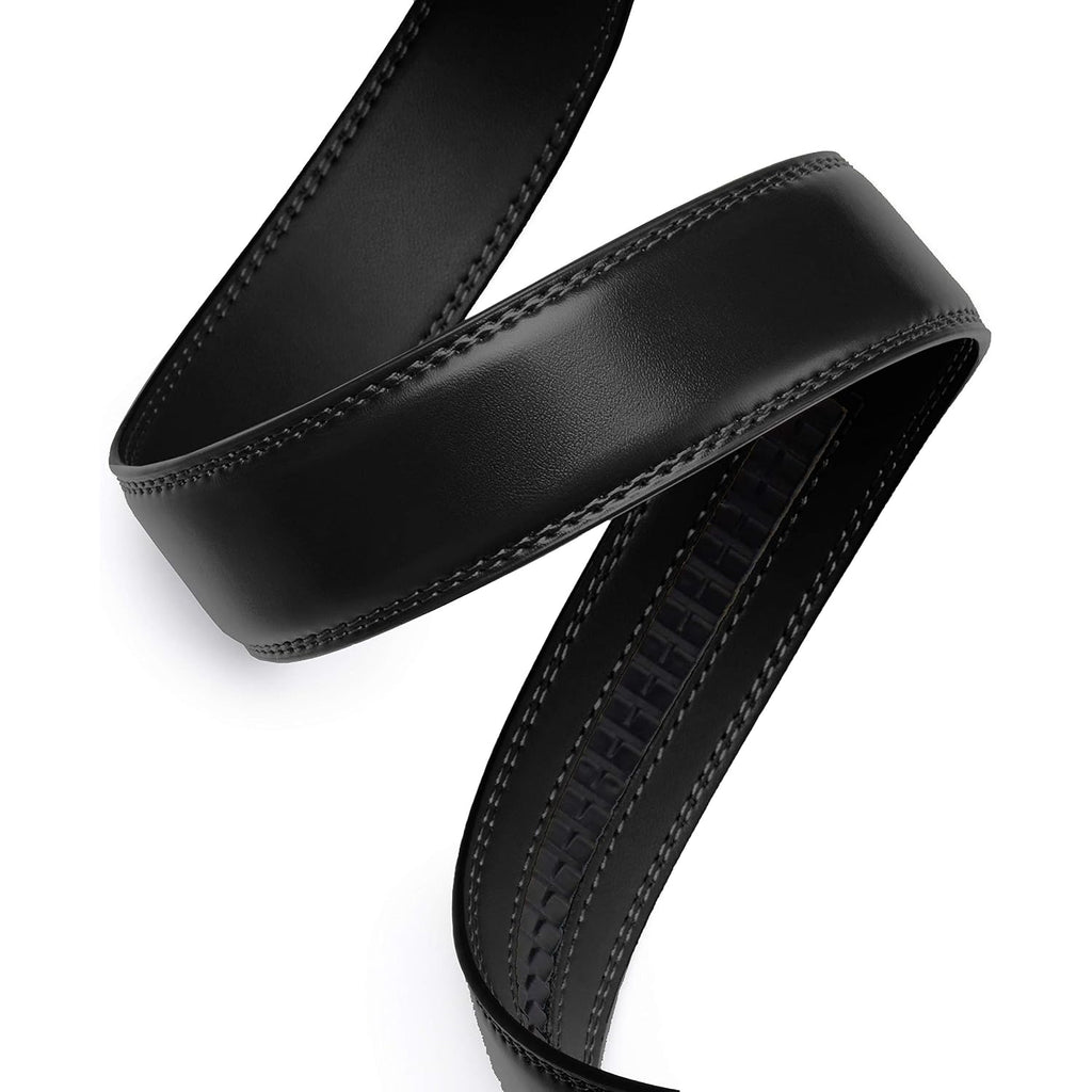 Chaoren Ratchet Belt Replacement Strap 1 3/8”, Leather Belt Strap For 40Mm Slide Click Buckle