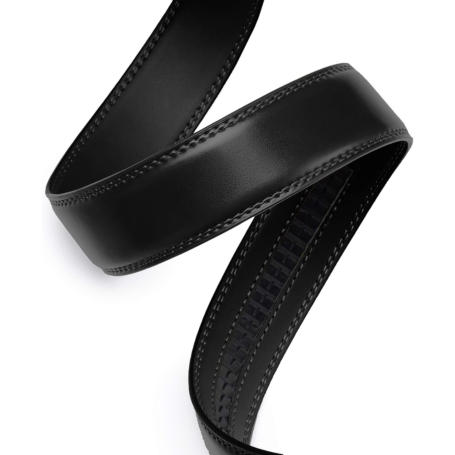 Chaoren Ratchet Belt Replacement Strap 1 3/8”, Leather Belt Strap For 40Mm Slide Click Buckle