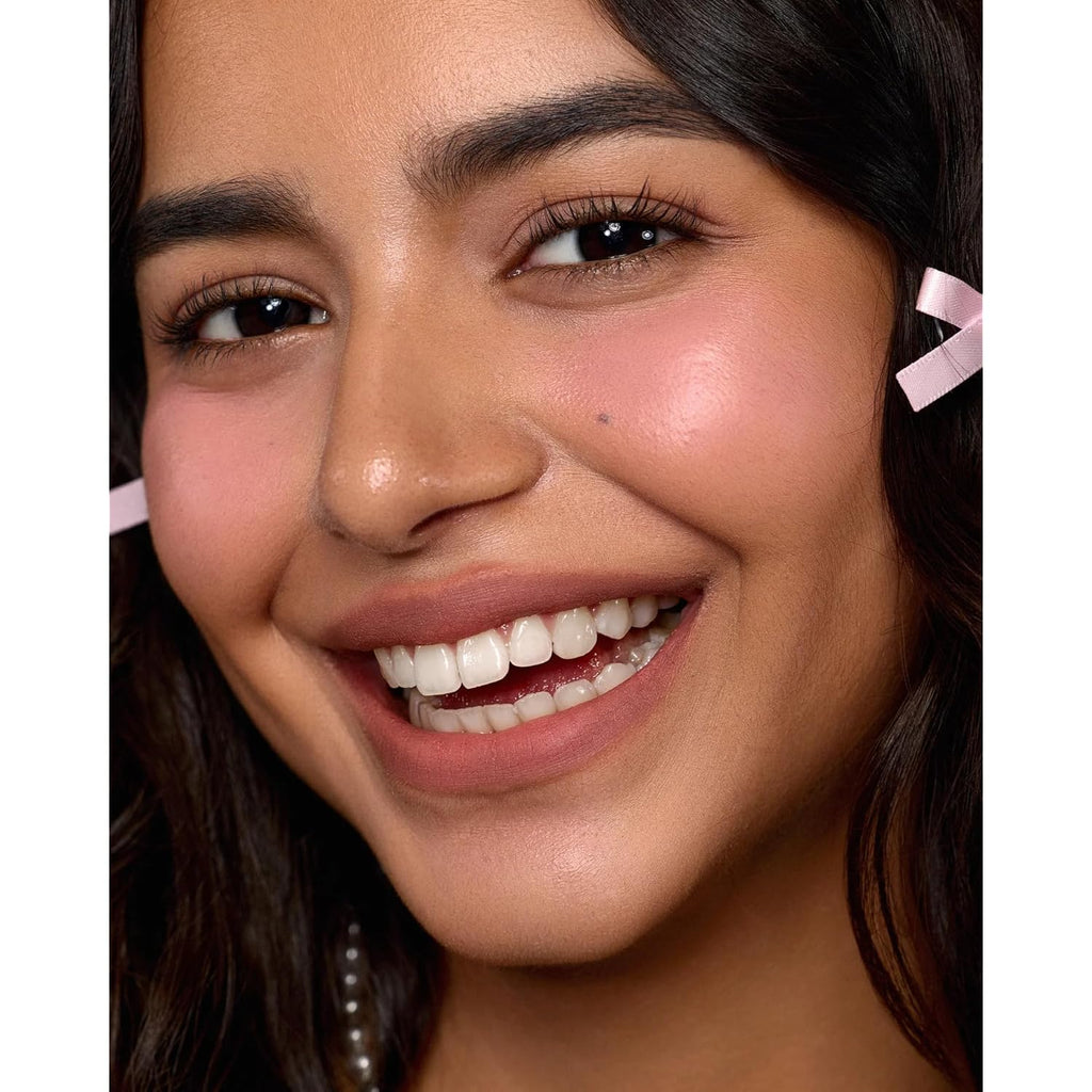 Flower Knows Strawberry Cupid All Day Glow Liquid Blush,Sweat & Water-Resistant Dewy Blush for Cheeks,Blendableand Hydrating Baby Pink Face Makeup for Women & Girls,0.25 Fl Oz(01 Frosty Strawberry)
