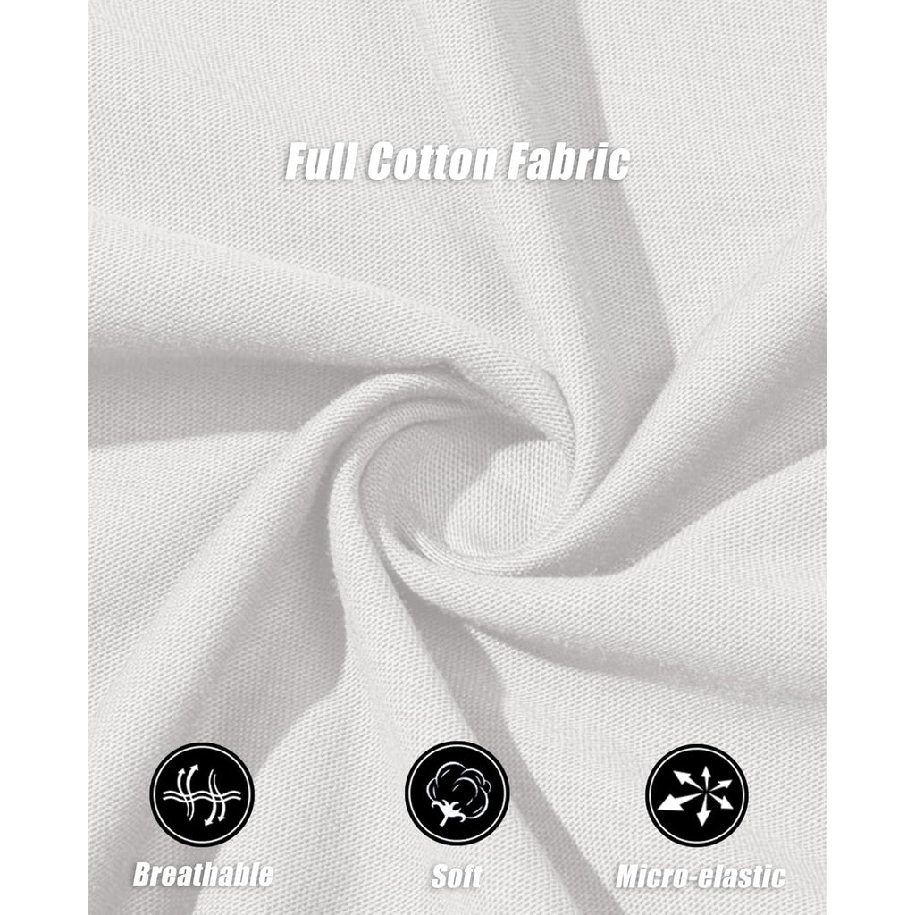 MAGCOMSEN Women's Cotton T Shirt V-Neck Short Sleeve Shirt Classic-Fit Casual Breathable Tee Summer Basic Tops