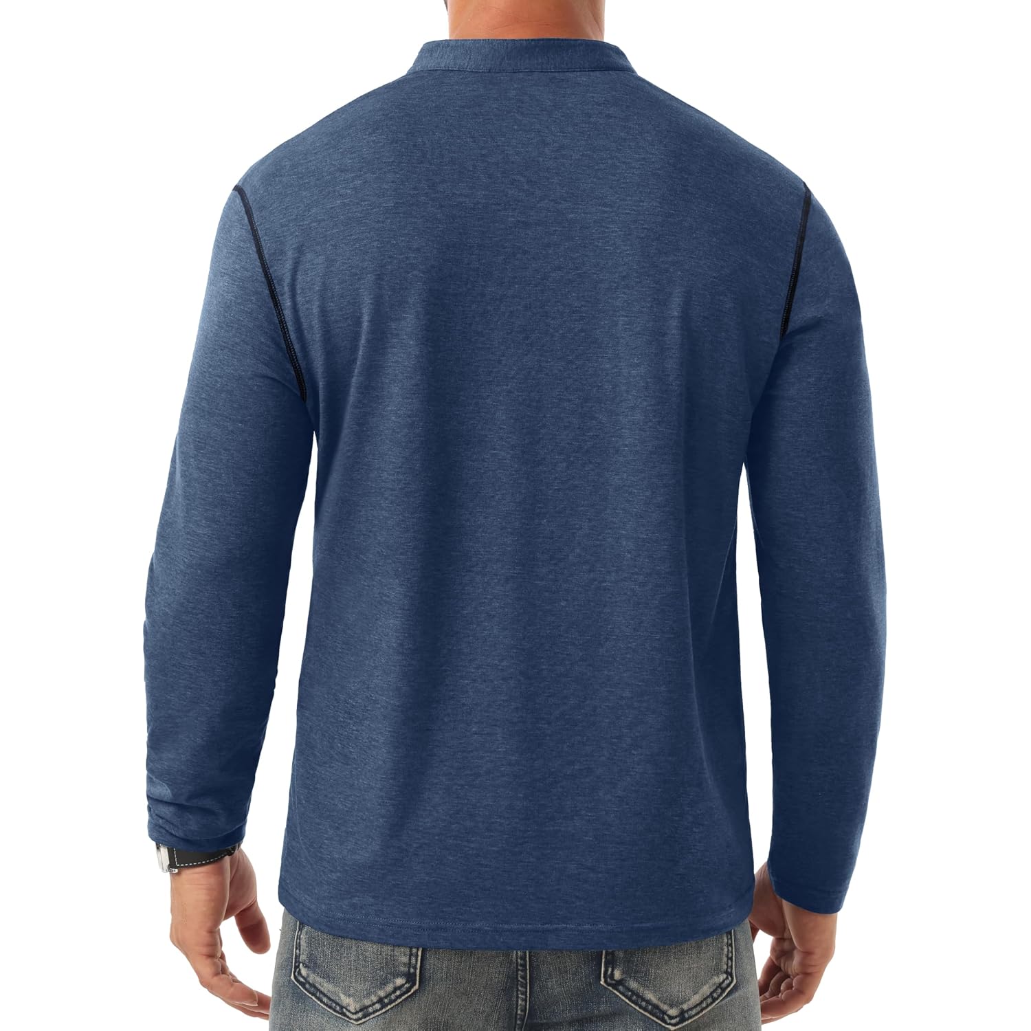 Sailwind Men'S Henley Shirts Long Sleeve Button T-Shirt Casual Stylish Cotton Pullover Shirt With Pocket