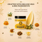 Sweet Bee Magic Organic Honey Bee Balm For Face, Skin & Body - All In One Honey Balm - Beeswax Body Moisturizer - All Natural Aid - 1 Jar (2Oz)