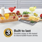 Hamilton Beach Wave Crusher Blender For Smoothies With 40 Oz Glass Jar and 14 Functions, Ice Sabre Blades & 700 Watts for Consistently Smooth Results, Black + Stainless Steel (54221)