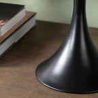 Crestview Collection 25.5" Set Of 2 25.5" Black Steel Table Lamp W/Grey Linen Shade