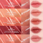 ENTROPY Makeup Glossy Lip Tint – Juicy Glow Line/Non-Sticky Hydrating Lip Gloss Tint, High Shine Finish, Buildable Sheer Color, Lip & Cheek Makeup - Amber Charm (Warm Brick Red) | glossy lip tint, Non-sticky lip tint, Juicy glow lip gloss