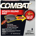 Combat Roach Killing Bait, Roach Bait Station For Large Roaches, Kills The Nest, Child-Resistant, 8 Count,Insects