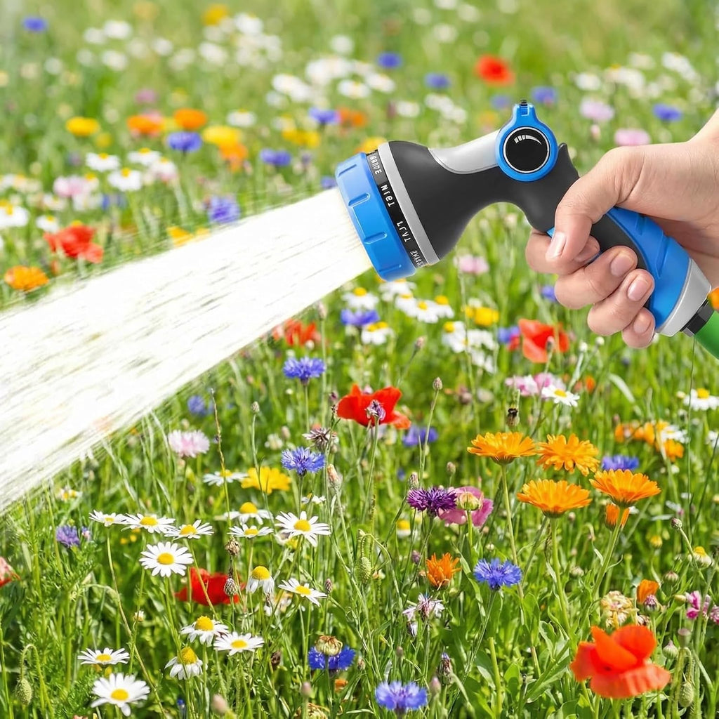 Garden Hose Nozzles,Hose Spray Nozzle With Adjustable 10 Watering Patterns | Slip Resistant High Pressure Thumb Control Water Hose Nozzle Sprayer For Plants & Lawns Watering Car Washing And Pet Bathing