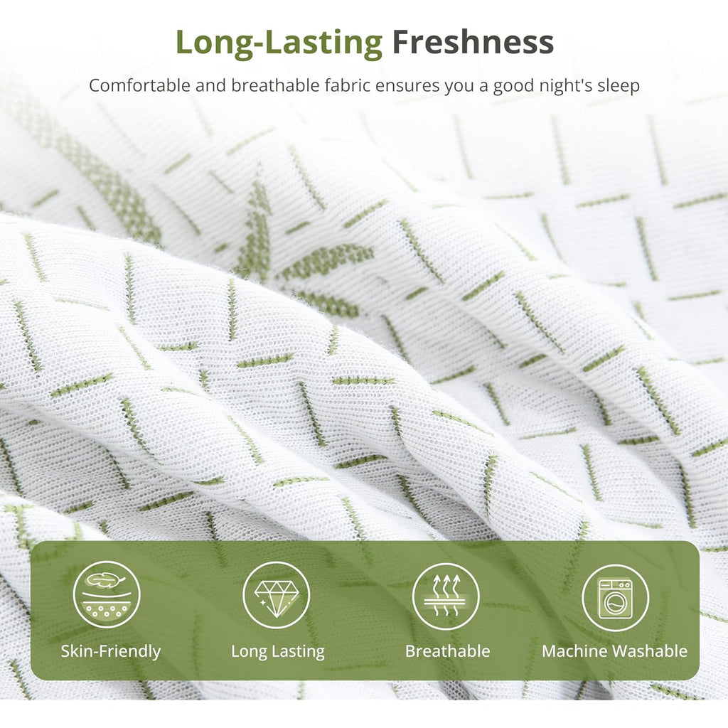 Egohome 8 Inch Twin Mattress, Cooling Green Tea Gel Memory Foam For Pressure Relief, Medium Plush, Fiberglass Free, Bed In A Box, Certipur-Us Certified, Green