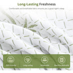 Egohome 8 Inch Twin Mattress, Cooling Green Tea Gel Memory Foam For Pressure Relief, Medium Plush, Fiberglass Free, Bed In A Box, Certipur-Us Certified, Green