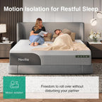 Novilla 14 Inch King Size Mattress, Gel-Infused Bliss Cooling King Memory Foam Mattress In A Box With Cool-Touch Nylon Cover, Pain Relief & Spinal Support With Certipur-Us Certified Foam