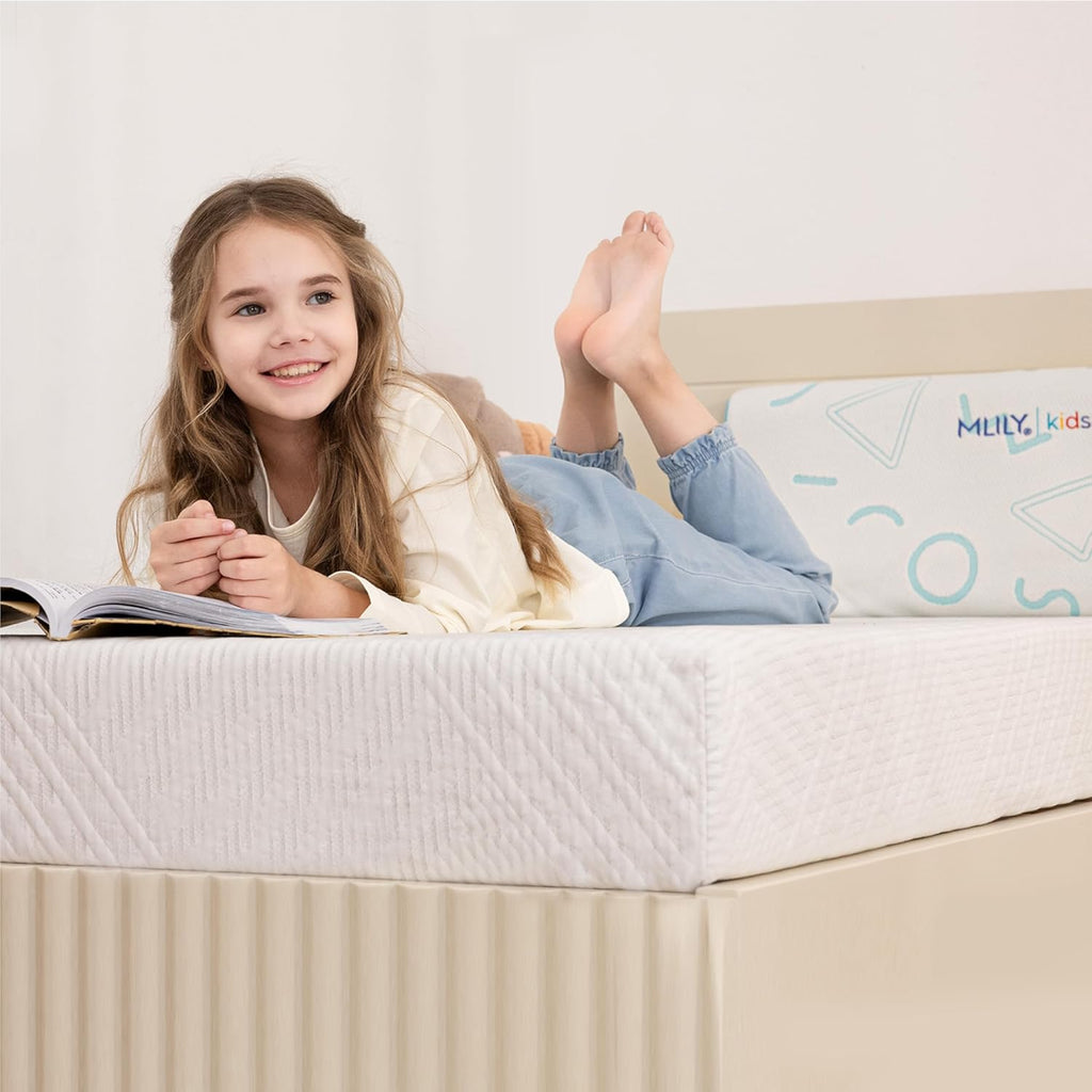 MLILY Twin Mattress in a Box, 6 inch Mattresses for Kids Bed Single Size Daybed Individual Bunk, Memory Foam Medium Firm