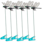 6 Pcs Dragonfly Clips Black Artificial Realistic 3D Dragonflies