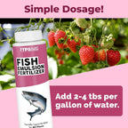 Fish Emulsion Fertilizer – Liquid Salmon Supplement For Fast Nutrient Uptake, Lush Green Growth & Stronger Roots, 8 Oz