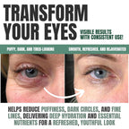Wake Up Under Eye Gel Cream With Aloe Vera, Collagen & Cucumber, Anti-Aging, Hydrating, Soothing & Cooling Treatment For Dark Circles, Puffiness And Under Eye Bags, Fast-Absorbing, Day & Night