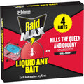 Raid Max Liquid Ant Bait, Outdoor And Indoor Bait Stations For Home, Liquid Ant Killer, 4 Count, .25 Fl. Oz. Each