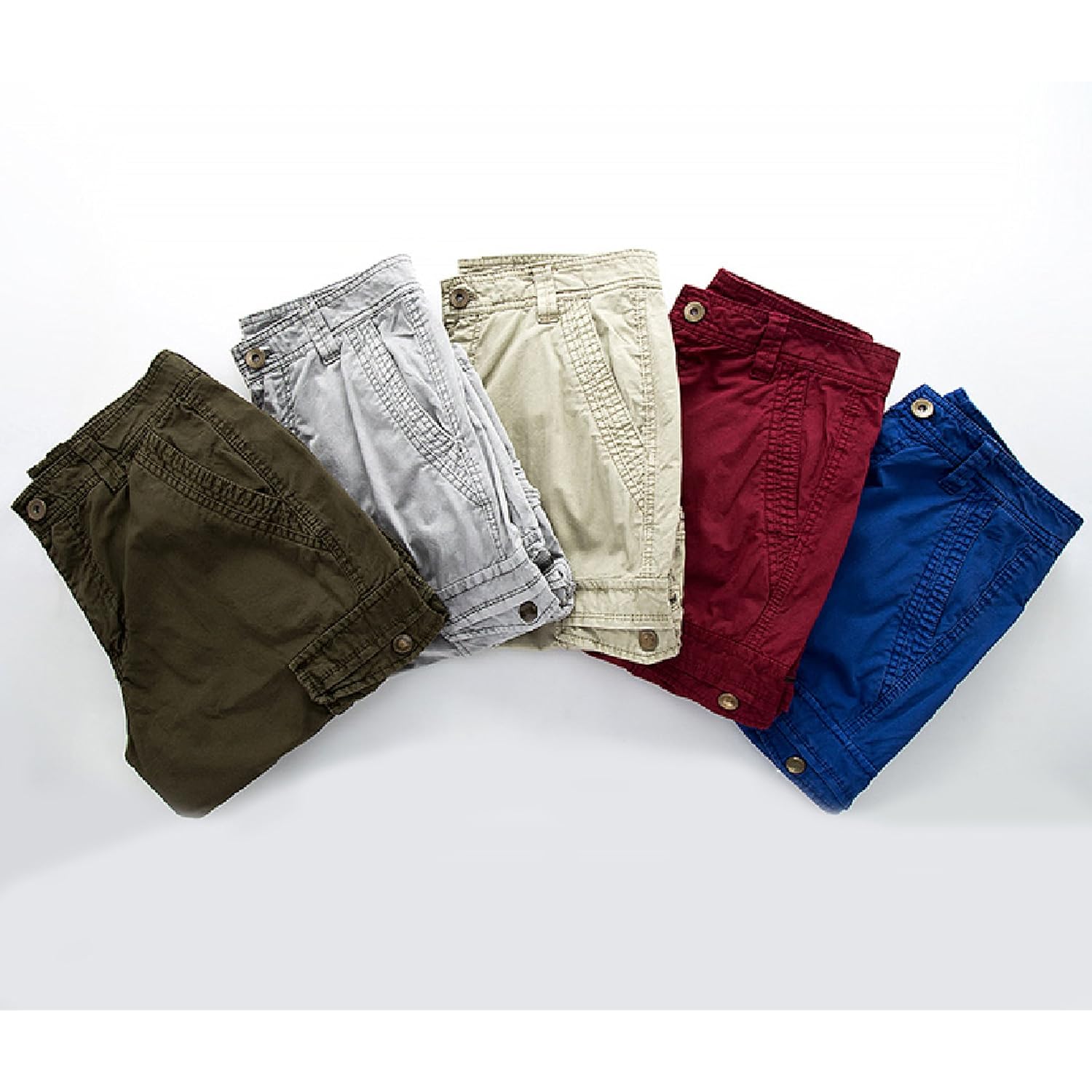 Men'S Camo Cargo Shorts Relaxed Fit Multi-Pocket Outdoor Camouflage Cargo Shorts Cotton