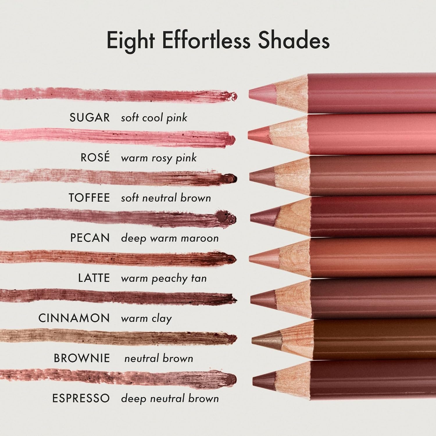 Summer Fridays SoftLine Lip Liner Pencil - Creamy, Long-Lasting Matte Lip Pencil for Sculpted Definition - Skin Care Infused Makeup with Hyaluronic Filling Spheres + Jojoba Oil - Sugar (1.02 g)
