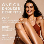 Nuxe Huile Prodigieuse Multi-Purpose Dry Oil - Radiant Glow And Lightweight Hydration For Face, Body & Hair. Nourishes, Repairs And Enhances