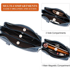 Genuine Leather Crossbody Bags For Women Small Crossbody Handbag Shoulder Purses With 2 Detachable Straps