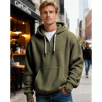 Pidogym Men'S Quarter Zip Hoodie Waffle Knit Pullover Long Sleeve Casual Loose Fit Sweatshirt Hooded Tops With Pockets