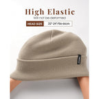 Furtalk Beanie Hat For Men Women Winter Hats For Women Men Soft Warm Unisex Cuffed Beanie Knitted Skull Cap