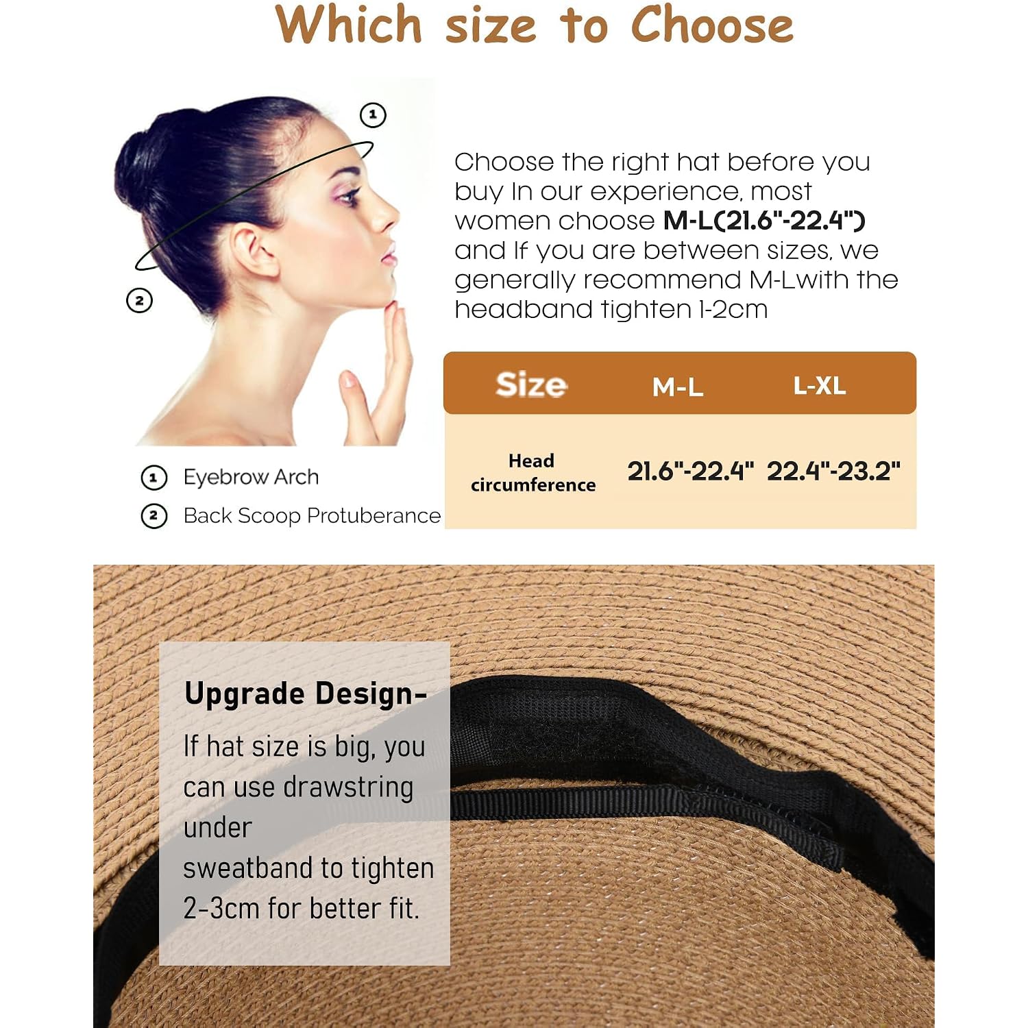 Furtalk Womens Sun Straw Hat Wide Brim Summer Hat Foldable Packable Floppy Beach Hats For Women