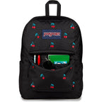 Jansport Superbreak Plus Fx Backpack - Work, Travel, Or Laptop Bag With Water Bottle Pocket - Surreal Sensations Black