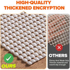 Jorvila Non-Slip Rug Pad Gripper 8x10 Feet, Anti Skid Mat for Under Area Rugs, Keeps Rugs in Position and Safe, Thick Cushioned Carpet Pad for Hardwood Floors Protection