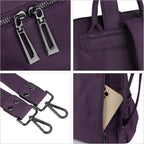 Travel Backpack Purse For Women Vegan Leather Ladies Fashion Tassel Shoulder Bag Convertible