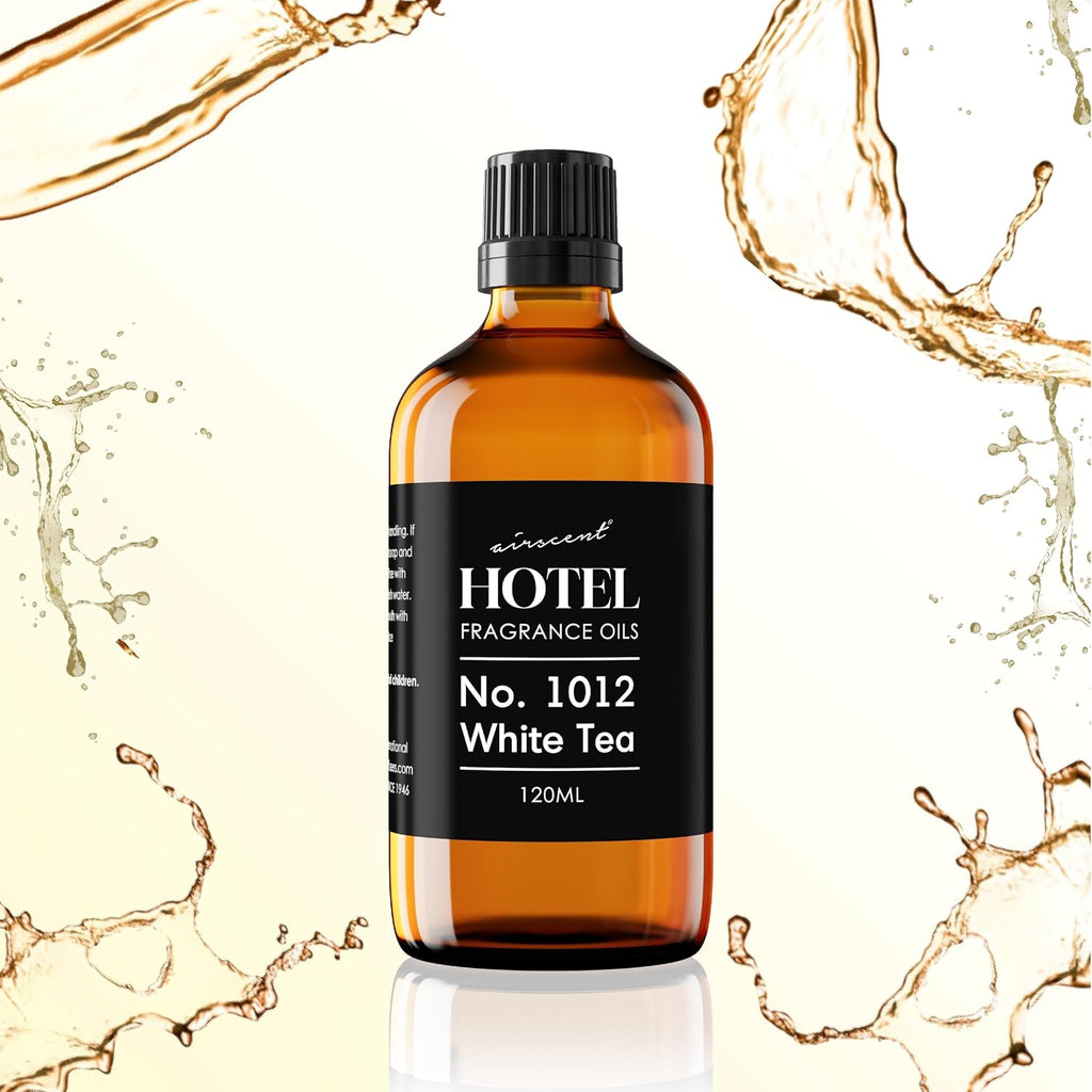 Airscent Hotel Diffuser Oil No. 1012 - The White Tea Hotel Scent - 10 Ml | Premium Fragrance Oil For Ultrasonic And Waterless Diffusers And Crafting - 0.34 Fl Oz Dropper Bottle - Hotel Scent Dupe