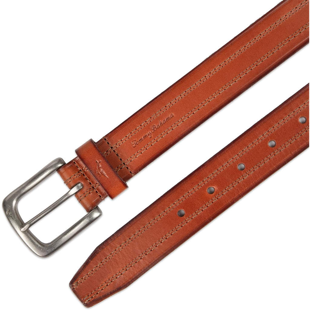Tommy Bahama Men'S Casual Leather Belt – Everyday Style For Jeans, Shorts & Chinos