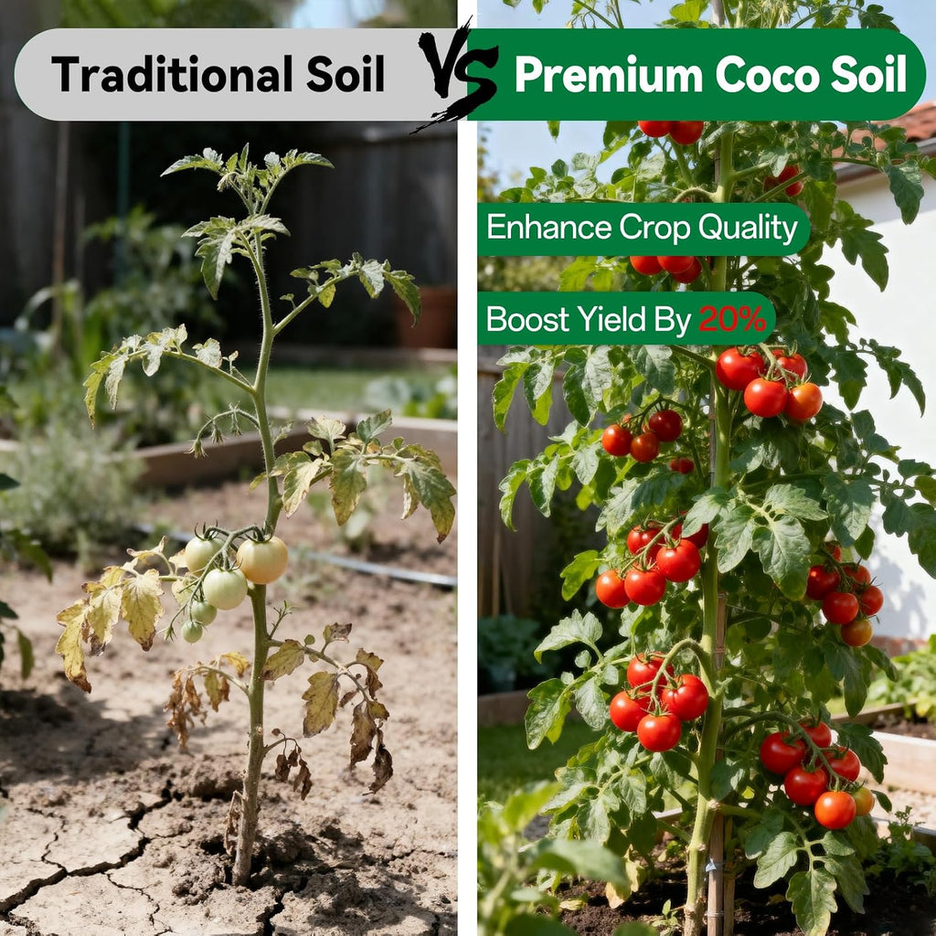 2 Pcs Coco Coir Brick For Plants- 100% Organic Coconut Coir For Garden Soil & Potting Mix, Low Ec And Ph Balance, Compressed Coconut Husk Fiber For Seed Starter Soil For Indoor Outdoor Plants