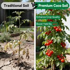 2 Pcs Coco Coir Brick For Plants- 100% Organic Coconut Coir For Garden Soil & Potting Mix, Low Ec And Ph Balance, Compressed Coconut Husk Fiber For Seed Starter Soil For Indoor Outdoor Plants