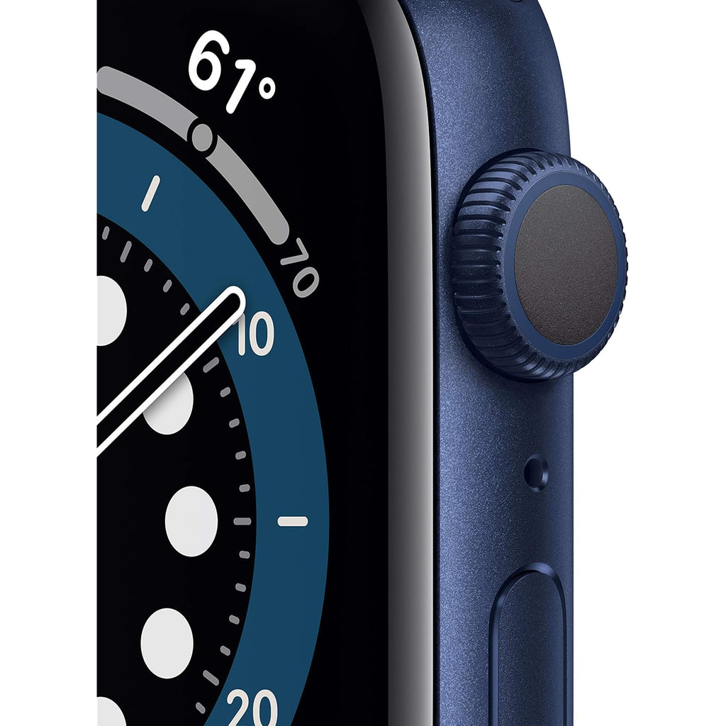 Apple Watch Series 6 (Gps, 44Mm) - Blue Aluminum Case With Deep Navy Sport Band (Renewed)