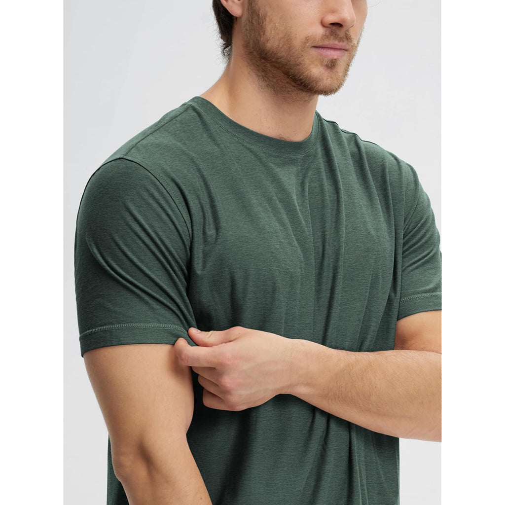 Ododos Men'S Performance T-Shirt - Odstratum Tech Tee, Ultra Soft Moisture Wicking Upf 50+ Fitness Shirts - The Ascent Series