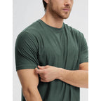 Ododos Men'S Performance T-Shirt - Odstratum Tech Tee, Ultra Soft Moisture Wicking Upf 50+ Fitness Shirts - The Ascent Series