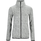 Women'S Long Sleeve Sweater Fleece Zip Up Speckled Jacket With Pockets