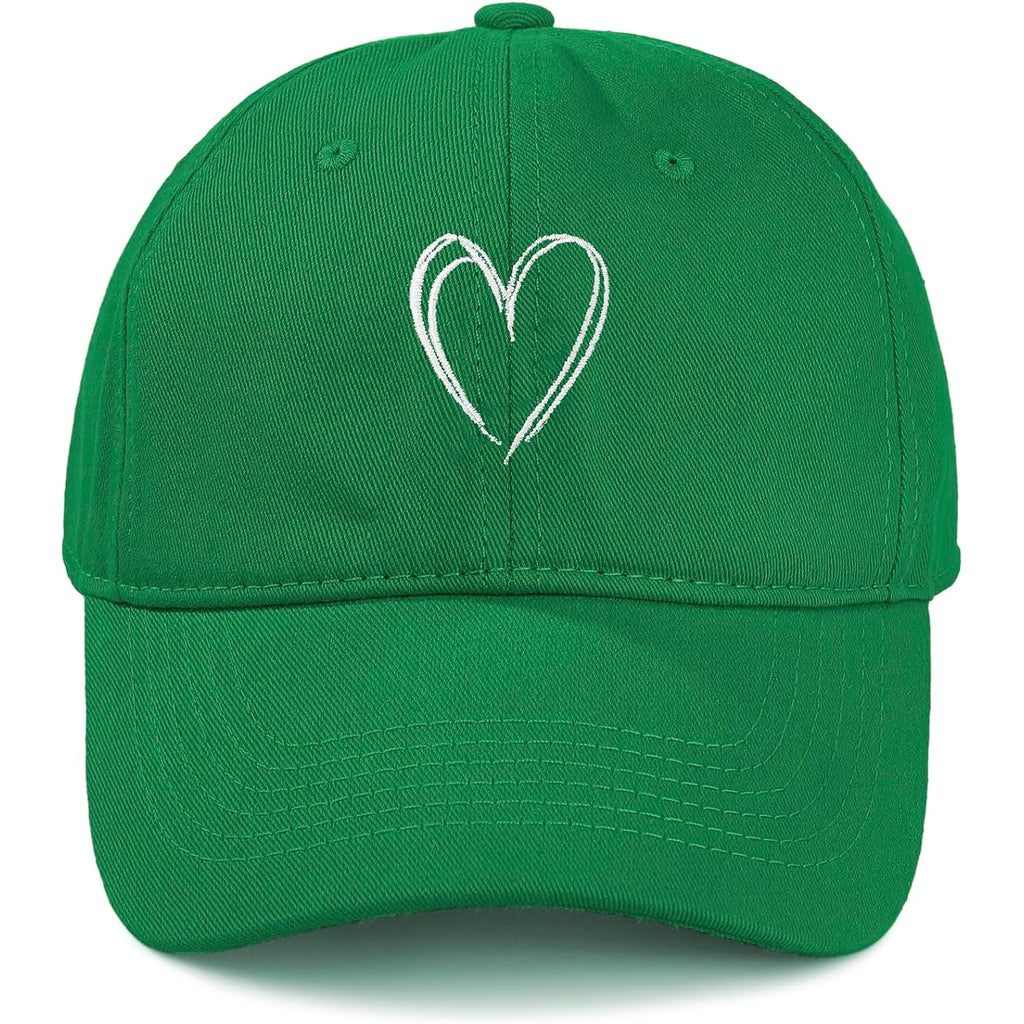 American Trends Womens Baseball Caps Cute Heart Dad Hat, Adjustable Cotton Unisex Cap For Workout, Golf & Everyday Wear
