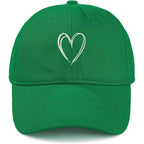 American Trends Womens Baseball Caps Cute Heart Dad Hat, Adjustable Cotton Unisex Cap For Workout, Golf & Everyday Wear