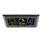 La Crosse Technology Weather Station With Customizable Alerts, Weather Forecast, Temperature, Dew Point, Humidity, Time, Heat Index, Large Display, Adjustable Brightness, Wireless, Black, C85845-Int