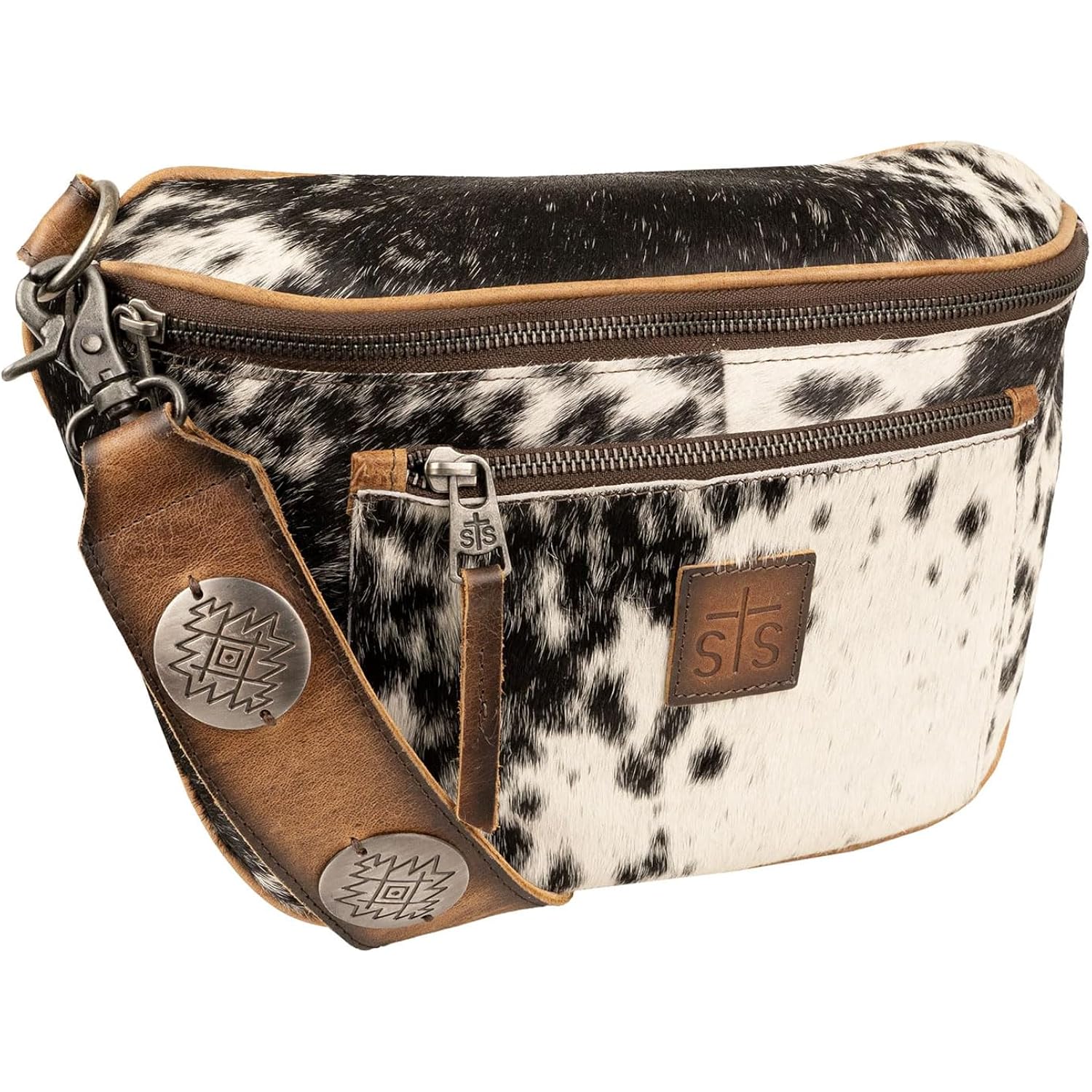Sts Ranchwear Womens Vaquero Sachi Cowhide/Tan Leather Sling Bag Os