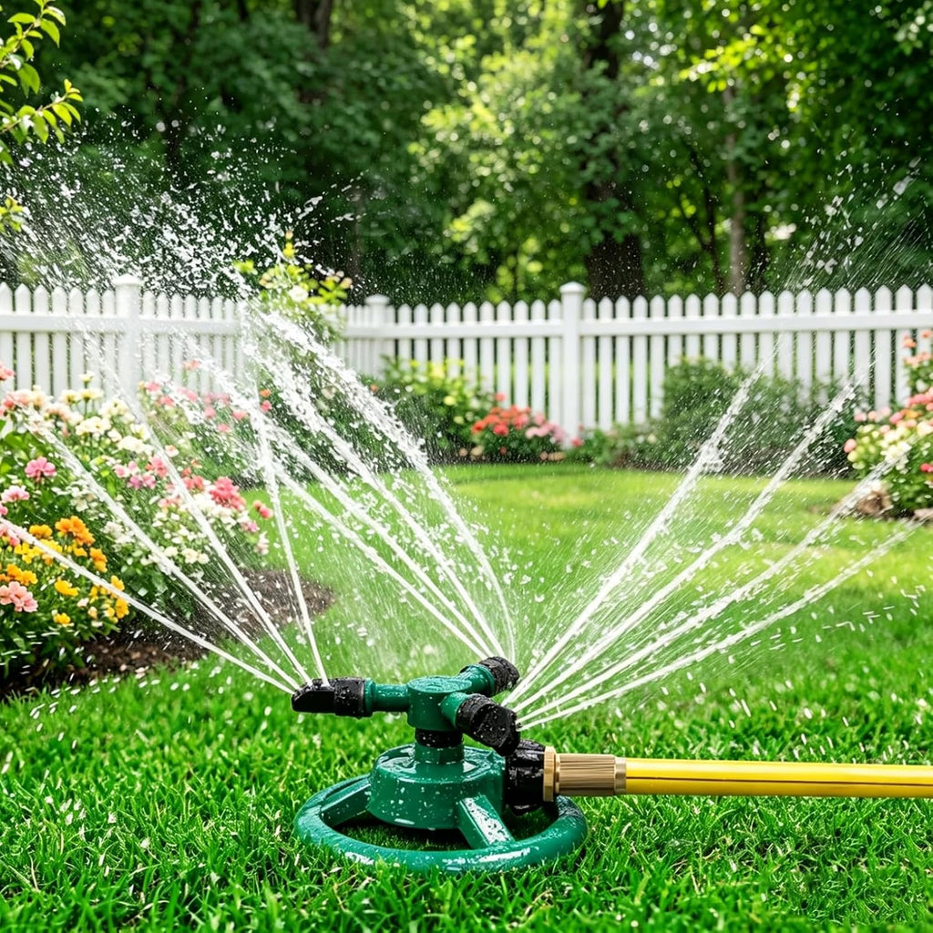 Sprinklers For Yard, Rotating Lawn And Garden Sprinkler For Large Area Coverage, Yard Sprinklers For Kids And Pets Playing