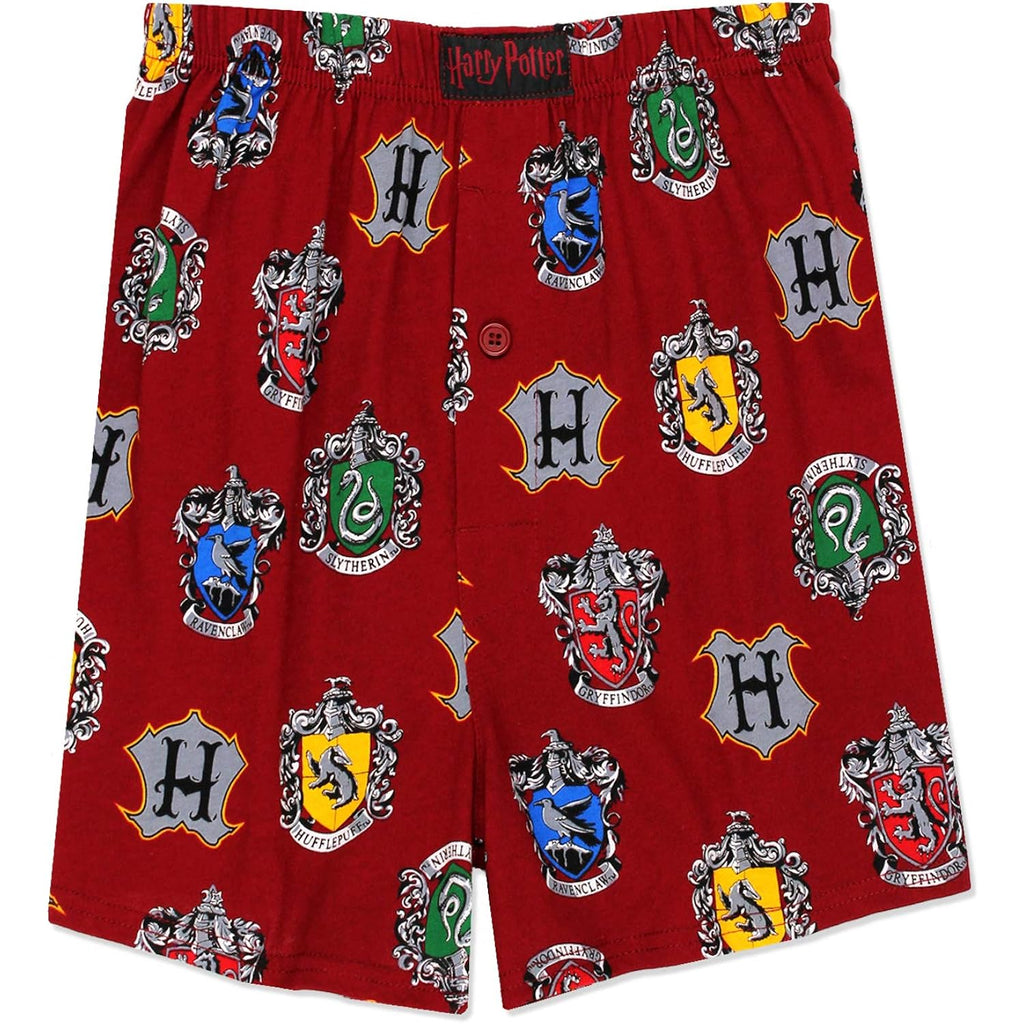 Harry Potter Hogwarts Houses Men'S Briefly Stated Boxer Shorts Underwear