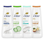 Dove 24Hr Lotion Body Wash Collection 4 Count, 20 Oz | Four Moisturizing Body Washes With Micromoisture For Soft, Healthy-Looking Skin