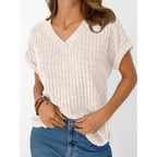 Automet Womens Short Sleeve Sweaters 2026 V Neck Cute Summer Tops