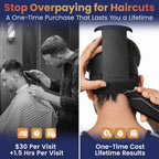 247 Groomed Self Haircut Kit For Men | 2Pcs Selfcut Guide For Men: Neckline Shaving Template & Fade Guide | Adjustable Size Hair Fade Tool & Stable Neck Line Up Tool | Hair Cut For Kids & Seniors